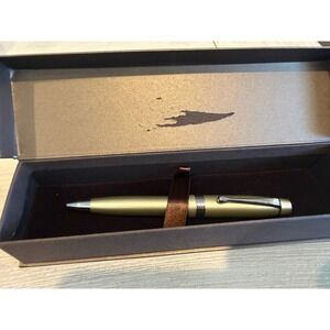 Anthem Ballpoint Pen Champagne Gold Matte Finish Chrome Trim with Gift Box